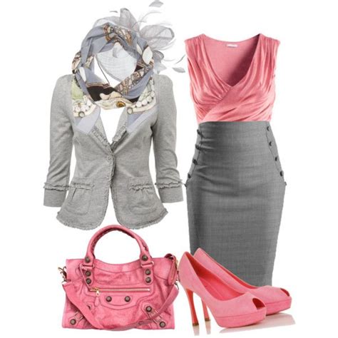 Pink and Gray Fashion Inspiration